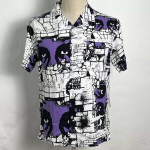 Obey SS Woven Button Down Shirt "Detector" White